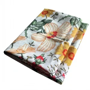 Couverture emmaillotage bébé Fleurs coton biologique nouveau-né bavoir foulard fichu jusqu'à 36 mois 4 saisons 60 x 60 cm