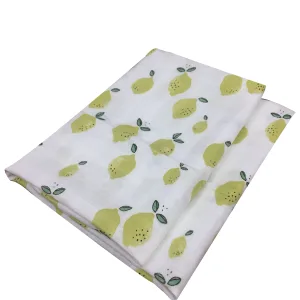 Couverture emmaillotage bébé Citron coton biologique nouveau-né bavoir foulard fichu jusqu'à 36 mois 4 saisons 60 x 60 cm