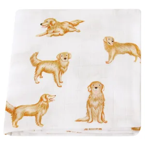 Couverture emmaillotage bébé Chiens 2 coton biologique nouveau-né bavoir foulard fichu jusqu'à 36 mois 4 saisons 60 x 60 cm