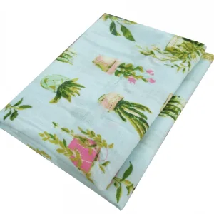 Couverture emmaillotage bébé Pot de fleurs coton biologique nouveau-né bavoir foulard fichu jusqu'à 36 mois 4 saisons 60 x 60 cm