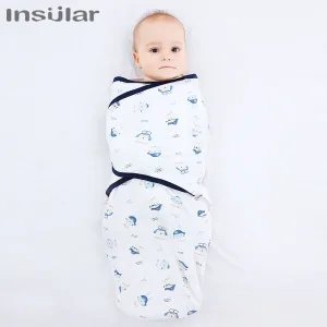 Couverture d'emmaillotage nouveau-né bébé 0 à 3 mois Cocoon 4 saisons coton doux