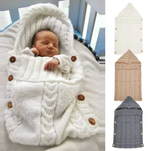nid d'ange bébé en tricot pour nouveau-né unisexe de 0 à 6 mois